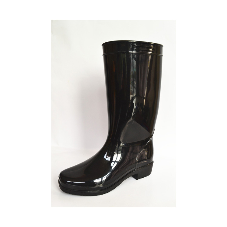 CHINESE WATERPROOF BRIGHT BLACK BOG GARDEN WELLINGTON GUMBOOTS WOMEN CUSTOM WELLINGTON BOOTS