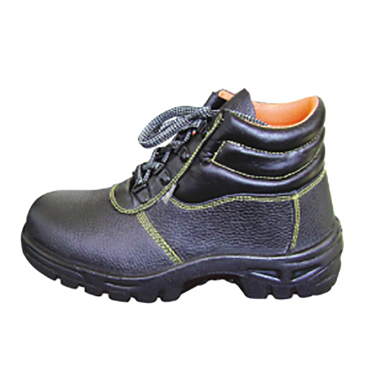 GOOD QUALITY GENUINE LEATHER HIGH ANKLE SAFETY FOOTWEAR