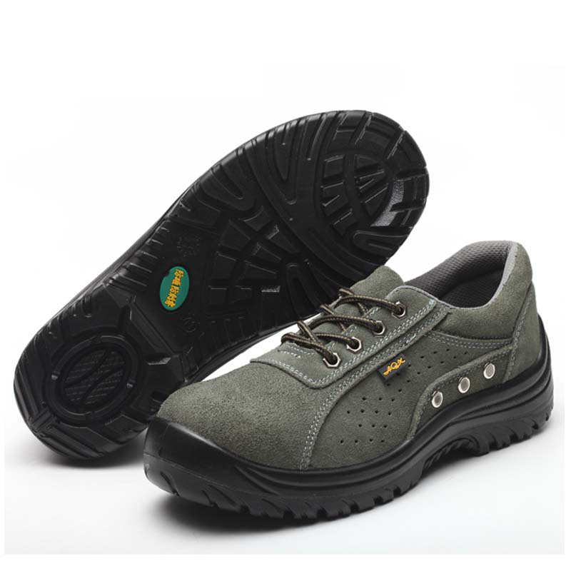 GOOD QUALITY GENUINE LEATHER HIGH ANKLE SAFETY FOOTWEAR