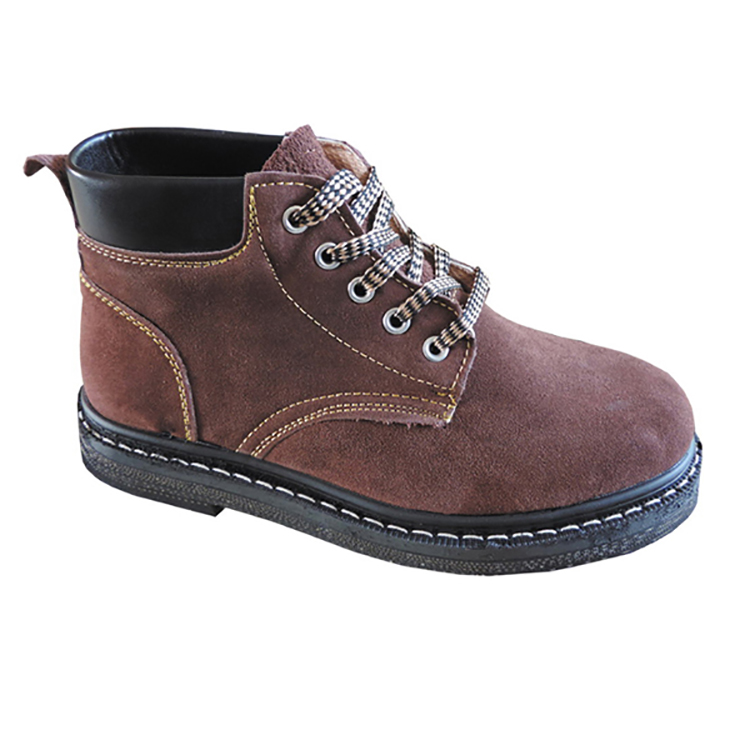 GOOD QUALITY GENUINE LEATHER HIGH ANKLE SAFETY FOOTWEAR FB-E8501