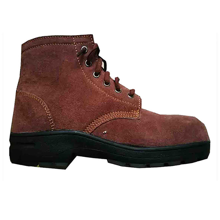 GOOD QUALITY GENUINE LEATHER HIGH ANKLE SAFETY FOOTWEAR