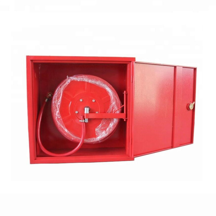 SOLID DOOR RED FIRE HOSE REEL FIRE FIGHTING CABINET