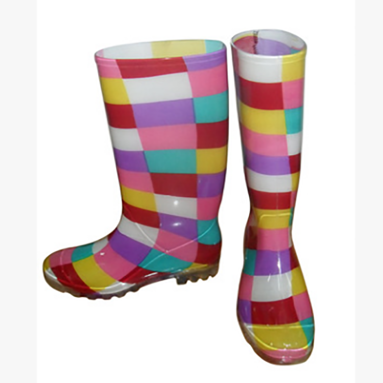 WOMEN WATERPROOF THIGH HIGH LATEX RUBBER RAIN BOOTS SAFETY SHOES FOR LADY FB-E0202